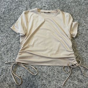 Size medium top with scrunched sides